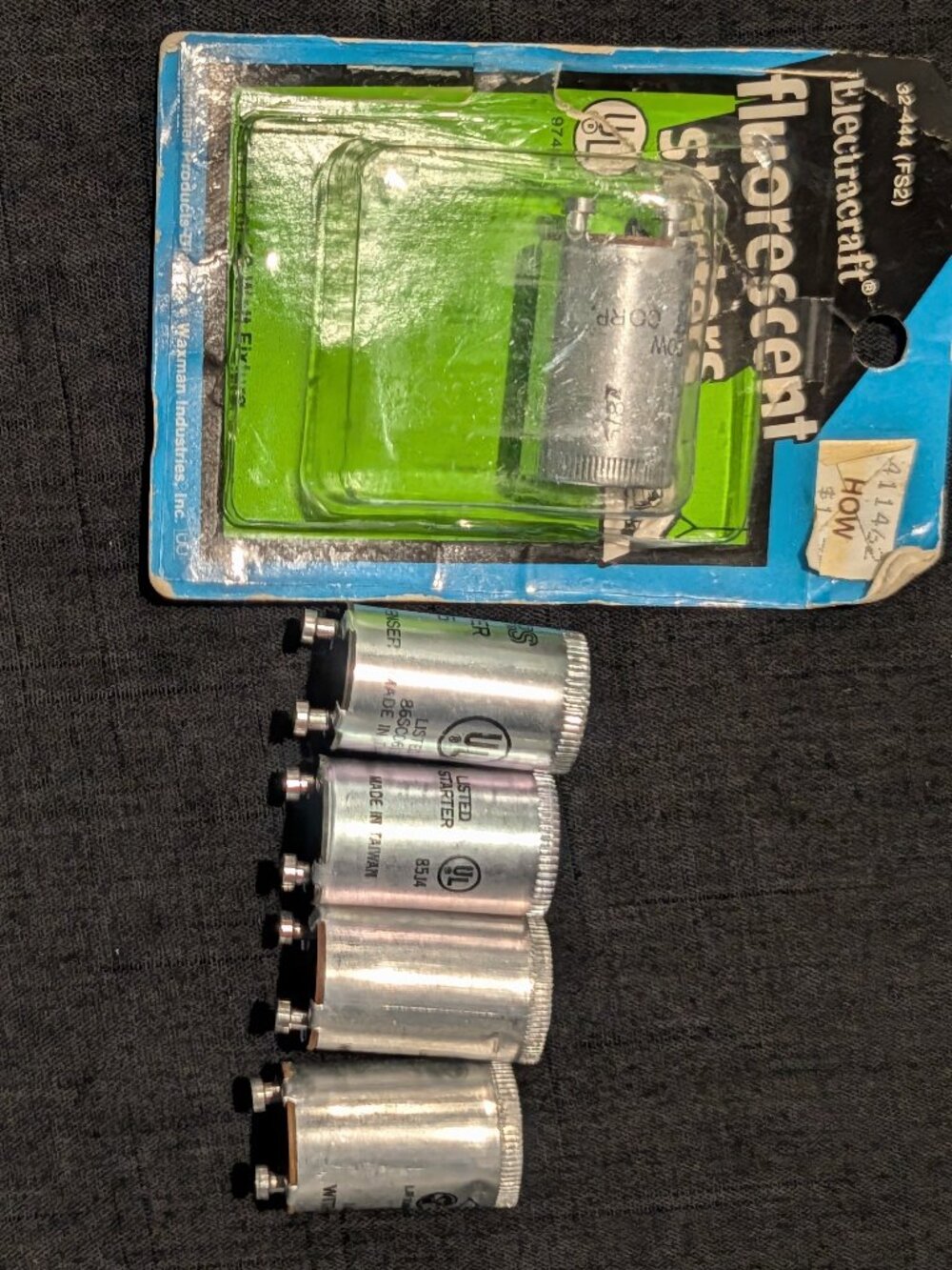Electracraft FS-2 Fluorescent Light Starters 5-Pack Mixed Retail Pack & Loose Lo